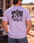 Get Ranchy Tee in Orchid — male model, back view